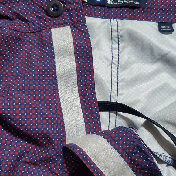 Ben Sherman red white blue quick dry light summer shorts like new - Picture 8 of 9